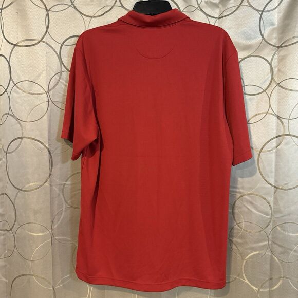 Roundtree & Yorke Men's Medium Red Performance Polo Shirt UPF 50 Golf NWT - Picture 5 of 7